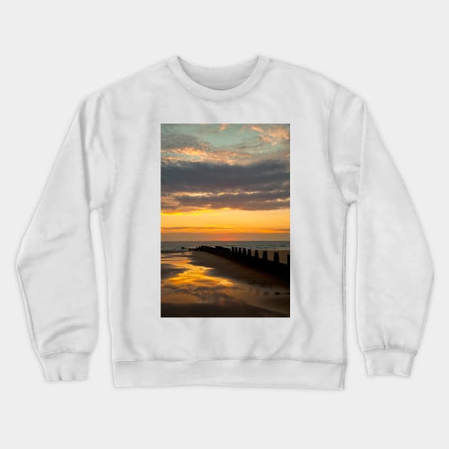 Super September Sunrise Crewneck Sweatshirt by Violaman